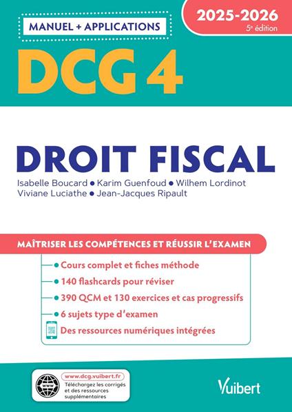 DCG 4 - Droit fiscal : Manuel et Applications 2025-2026