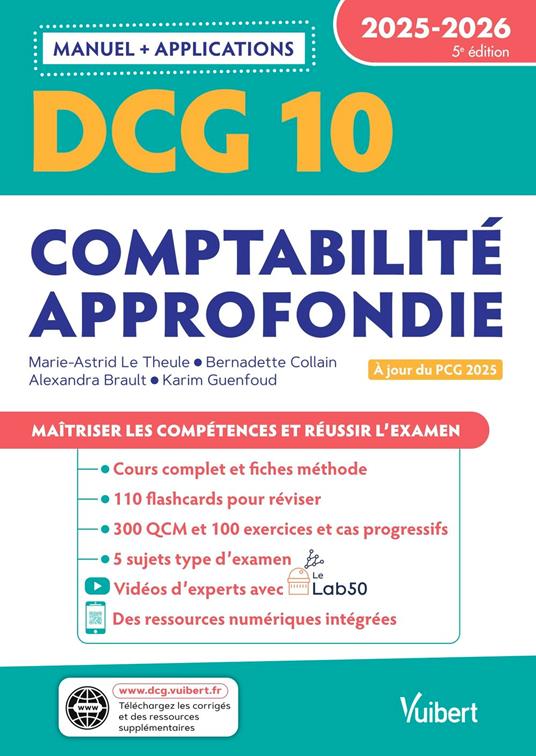 DCG 10 - Comptabilité approfondie : Manuel et Applications 2025-2026