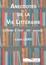 Anecdotes de la Vie Litteraire