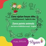 Zana paints animals and learns KURDI(Kurmanji) - English: Zana ajalan boyax dike ? KURD?(Kurmanc?) - ?ng?l?z? f?r dibe.