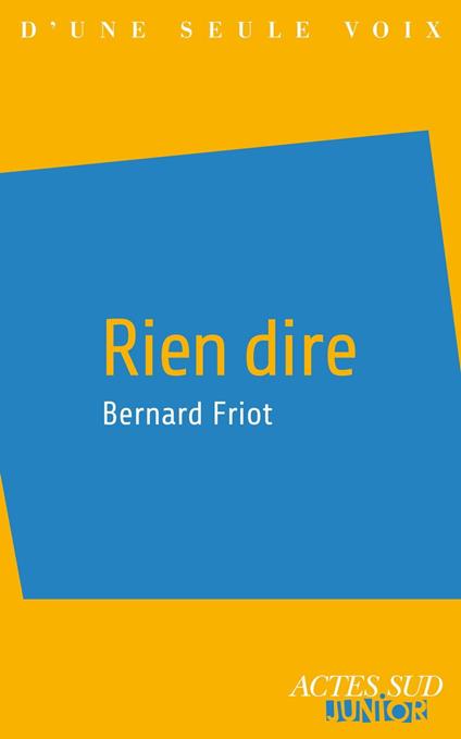 Rien dire - Bernard Friot - ebook