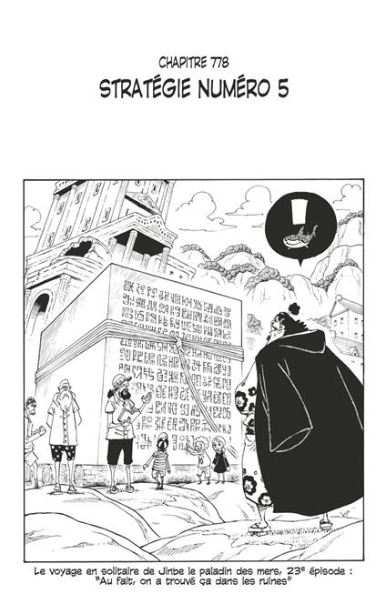One Piece édition originale - Chapitre 778