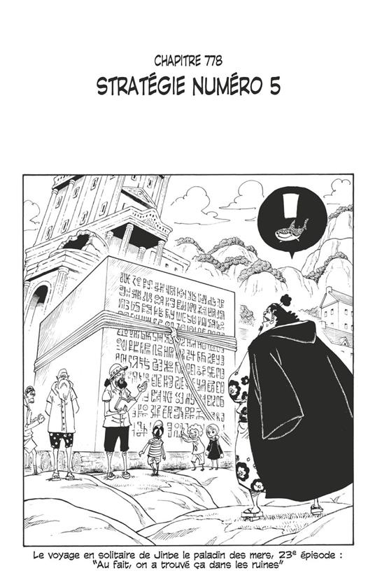 One Piece édition originale - Chapitre 778
