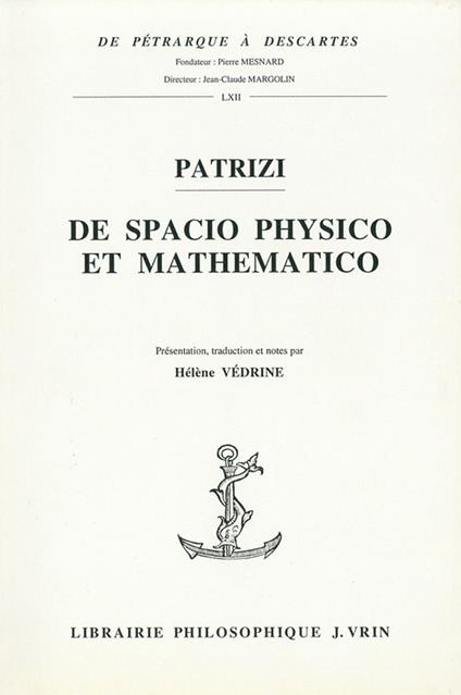 De spacio physico e mathematico
