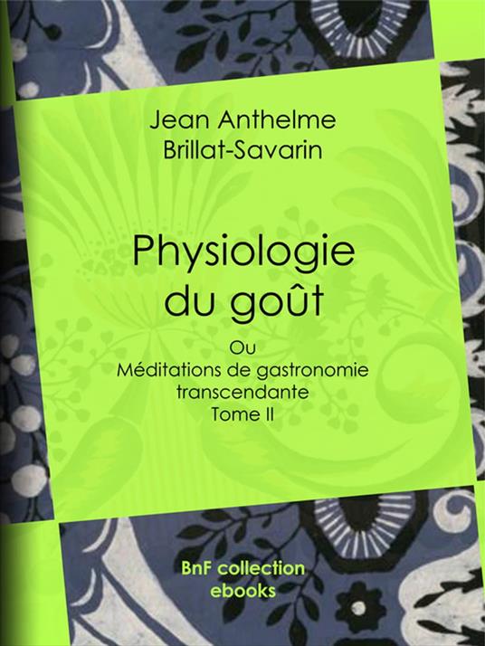 Physiologie du goût
