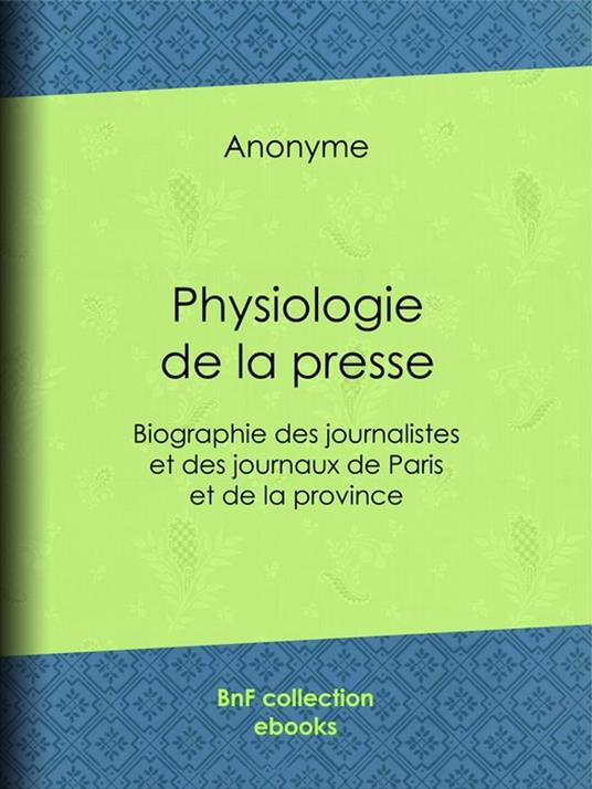 Physiologie de la presse