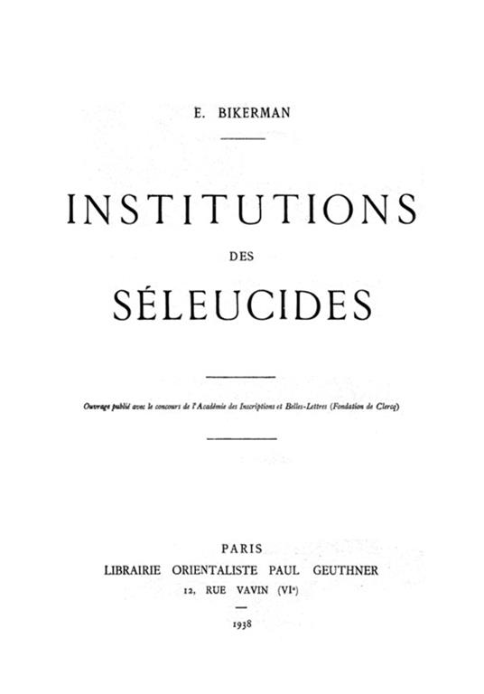 Institutions des Séleucides