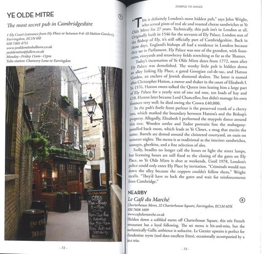 Secret London. Unusual bars & restaurants - Hannah Robinson,Rachel Howard - 2