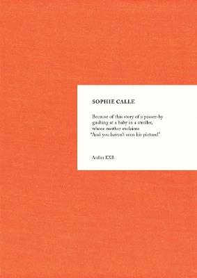 Sophie Calle: Because - cover