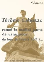 Jérôme Cahuzac remet le maillot jaune de vainqueur du tour de France 2013 à...