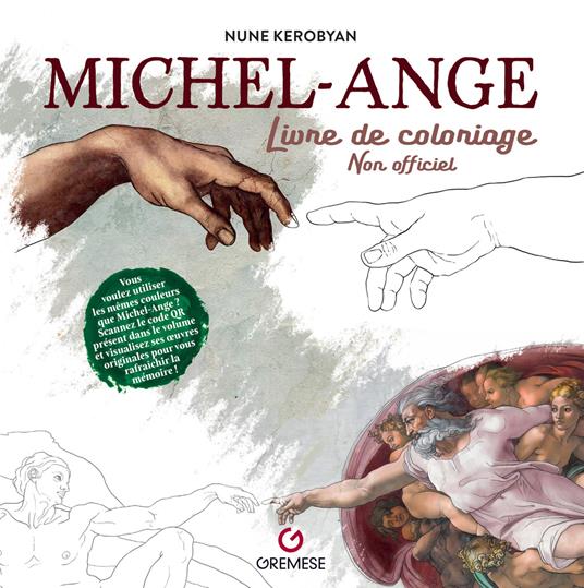Michel-Ange. Livre de coloriage. Non officiel - Nune Kerobyan - copertina
