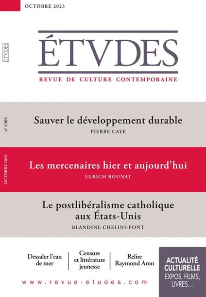 Revue Études : 4308 - Octobre 2023