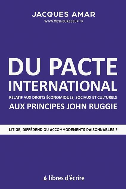 Du pacte international relatif aux droits économiques, sociaux et culturels aux principes John Ruggie