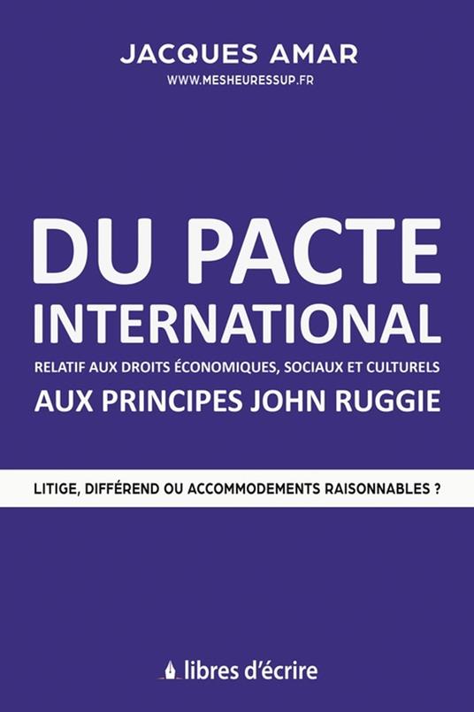 Du pacte international relatif aux droits économiques, sociaux et culturels aux principes John Ruggie