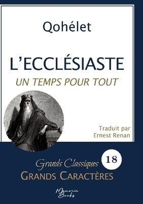 L'Ecclésiaste en grands caractères: Police Arial 18 facile à lire - Jean-David Haddad - cover