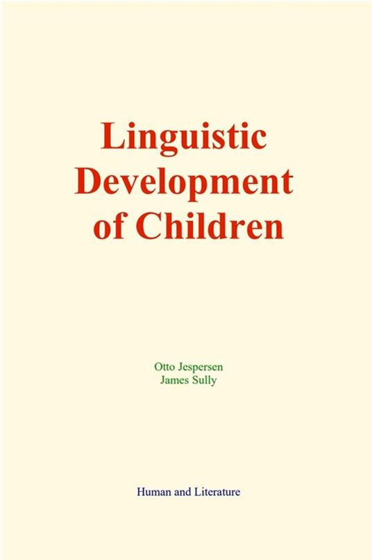 Linguistic Development of Children