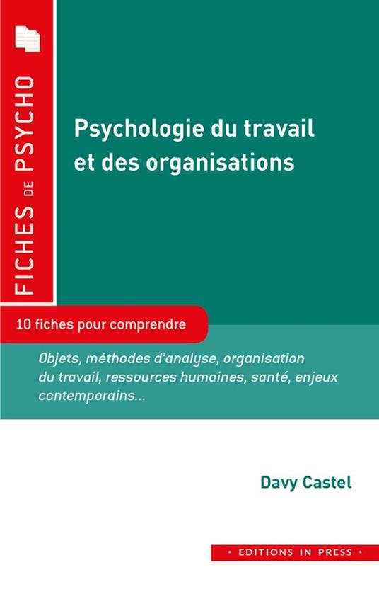 Psychologie du travail et des organisations