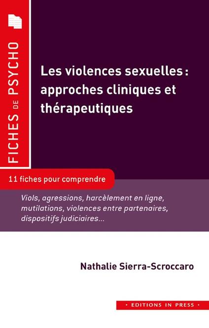 Les violences sexuelles : approches cliniques et thérapeutiques