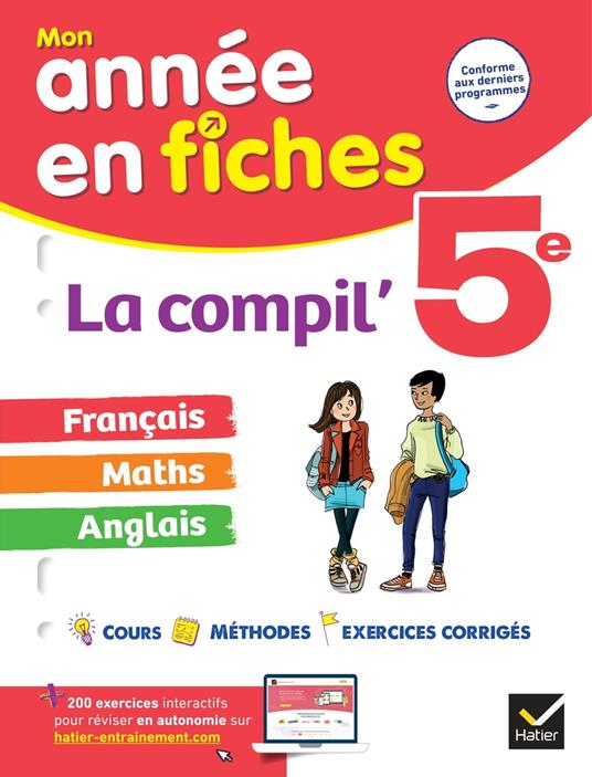 La Compil' 5e : français, maths et anglais