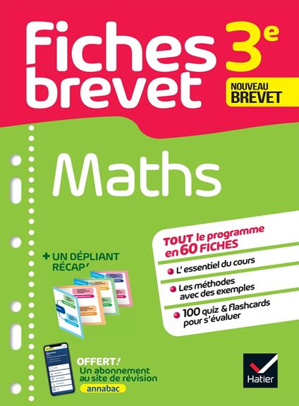 Fiches brevet - Maths 3e Brevet 2026