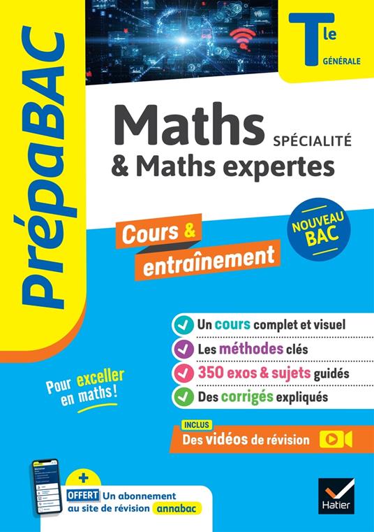 Prépabac - Maths (spécialité) & Maths expertes (option) Tle générale - Bac 2026