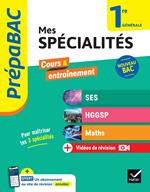 Prépabac - Mes spécialités SES, HGGSP, Maths 1re générale - 2024-2025