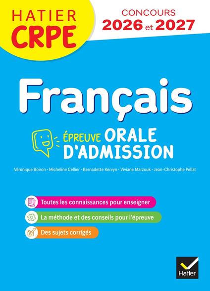 Français - CRPE 2026-2027 - Epreuve orale d'admission