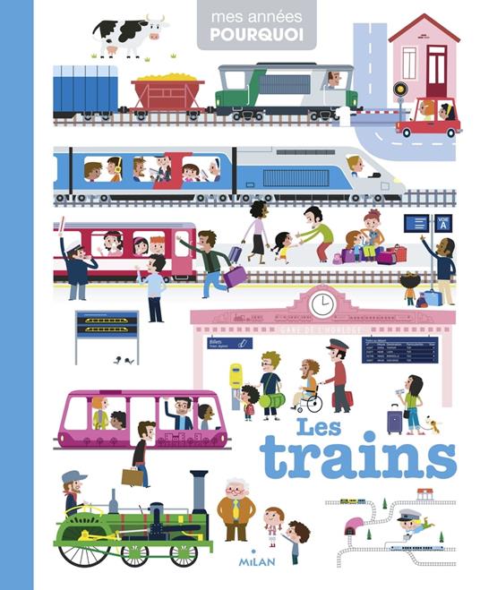 Les trains - Cécile Benoist,Collectif d'illustrateurs - ebook