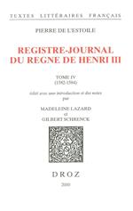 Registre-journal du règne de Henri III,