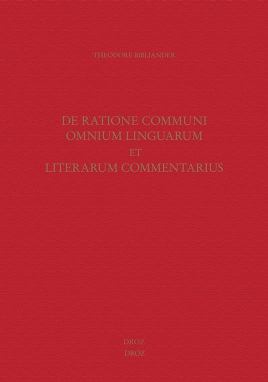 De ratione communi omnium linguarum et literarum commentarius
