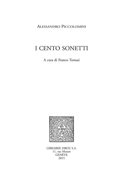 I Cento sonetti