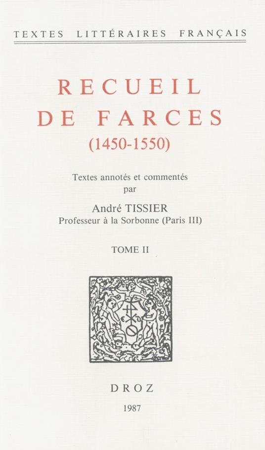 Recueil de farces (1450-1550)