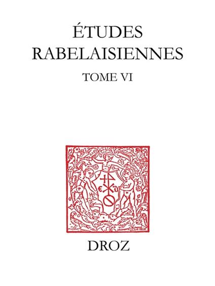 Etudes rabelaisiennes