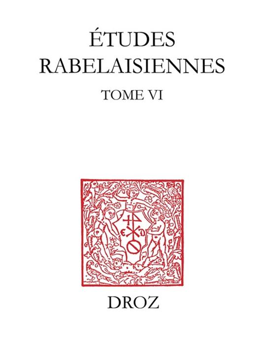 Etudes rabelaisiennes
