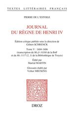 Journal du règne de Henri IV. Tome V : 1604-1606