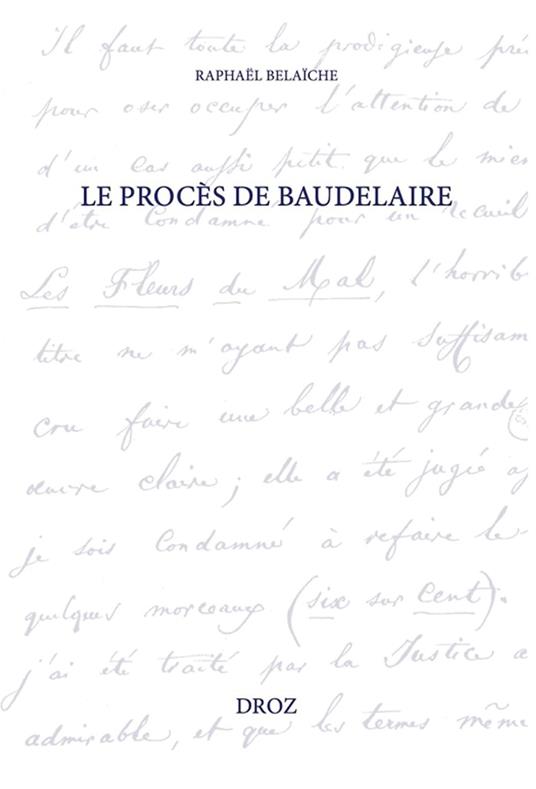 Le procès de Baudelaire