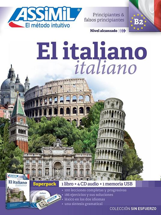 El italiano. Con 4 CD-Audio. Con USB Flash Drive - Anne-Marie Olivieri,Belén Cabal - copertina