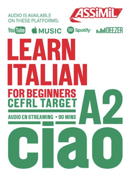 Learn Italian. CEFRL target A2. Con Audio in streaming - Federico Benedetti - copertina