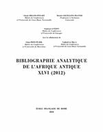 Bibliographie analytique de l'Afrique antique XLVI (2012)