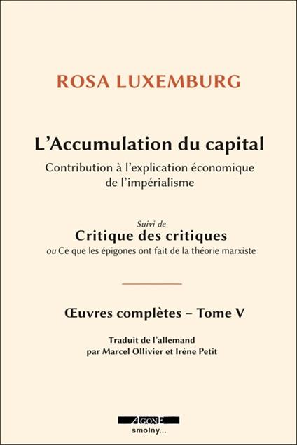 L’accumulation du capital