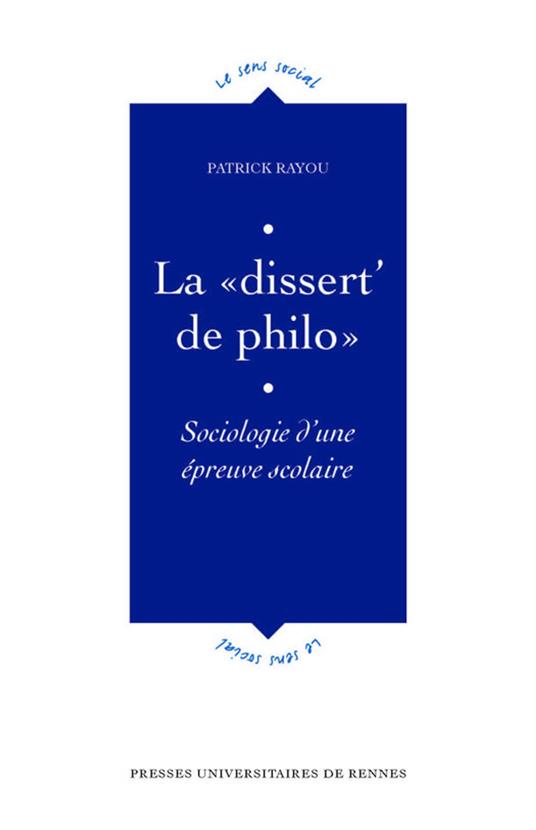 La «dissert' de philo»