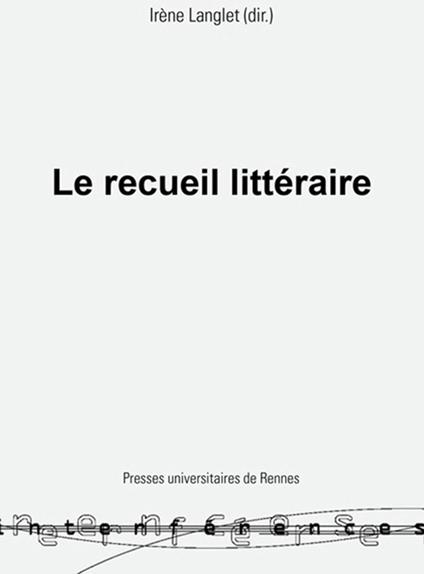 Le recueil littéraire