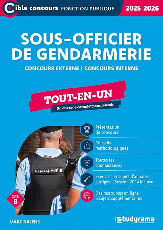 Sous-officier de gendarmerie - Tout-en-un - Catégorie B - Édition 2025-2026