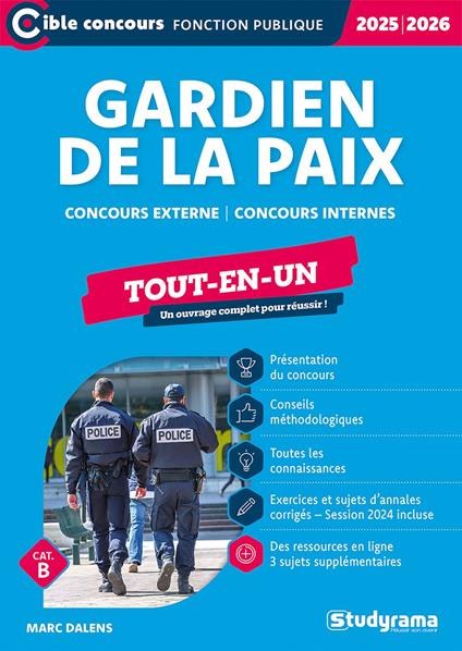 Gardien de la paix - Tout-en-un - Catégorie B - Édition 2025-2026