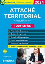Attaché territorial : Concours externe - Tout-en-un - Catégorie A - Édition 2024