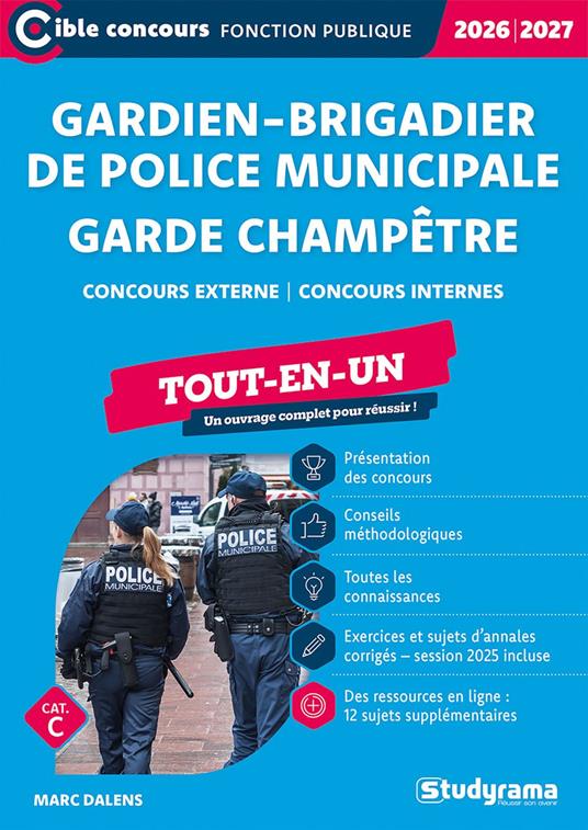 Gardien-brigadier de police municipale - Garde champêtre - Catégorie C – Concours 2026-2027
