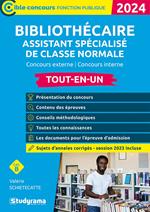 Bibliothécaire assistant spécialisé de classe normale - Tout-en-un - Catégorie B - Concours 2024