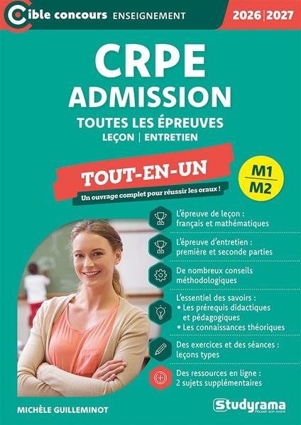 CRPE - Admission - Toutes les épreuves - Concours 2026-2027
