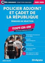 Policier adjoint et cadet de la République - Tout-en-un - Édition 2025-2026