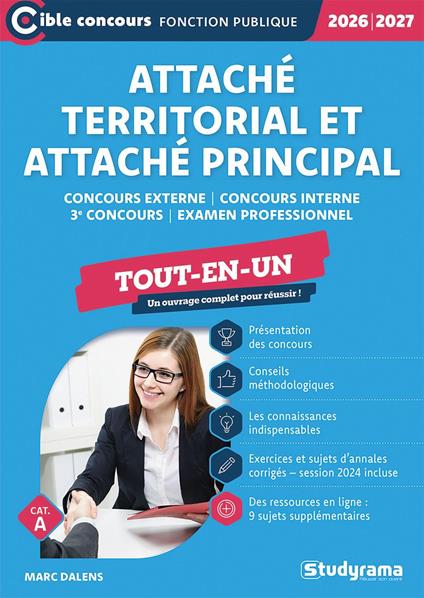 Attaché territorial et Attaché principal - Tout-en-un - Catégorie A -?Concours 2026-2027